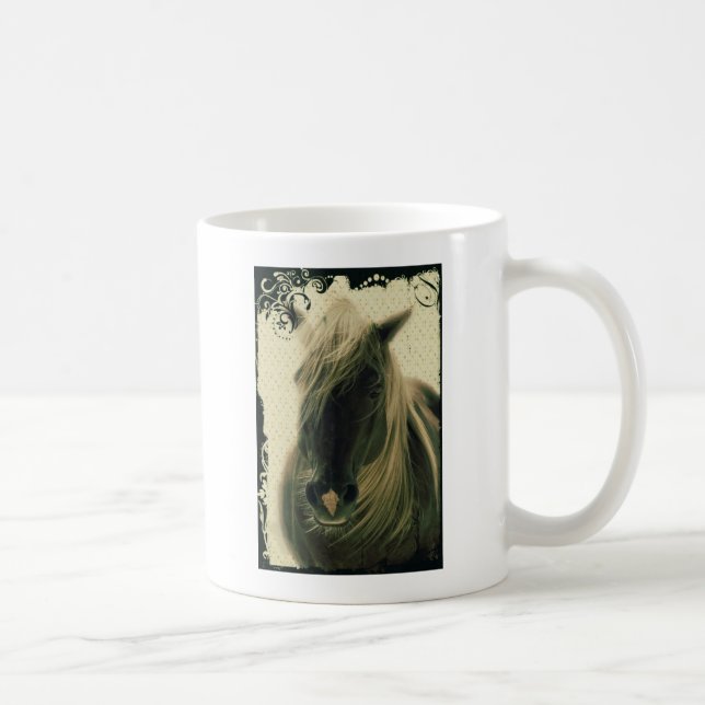 Caneca De Café Cavalo bonito (Direita)