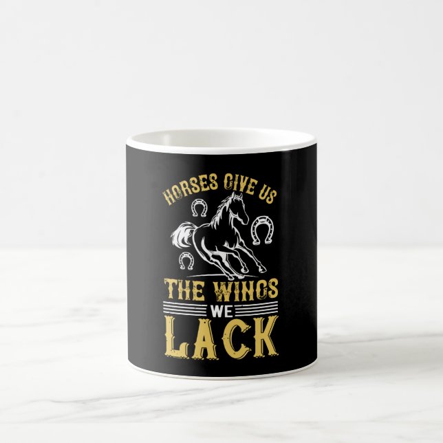 Caneca De Café Cavalo - Cavalos Nos Dão As Asas Que Faltamos (Centro)