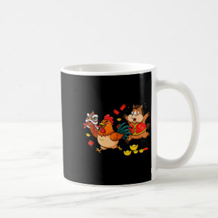 Caneca De Café Cavalo Chinês Frango Engraçado Crianças Homens Mul