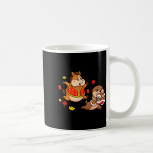 Caneca De Café Cavalo Chinês Lontra Engraçado Crianças Homens Mul