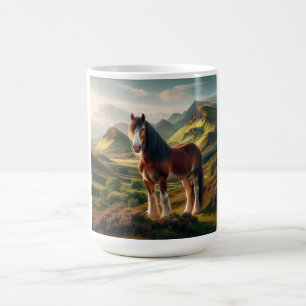 Caneca De Café cavalo Clydesdale das Terras Altas da Escócia