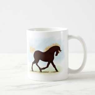 Caneca De Café Cavalo das Montanhas Rochosas Equestre