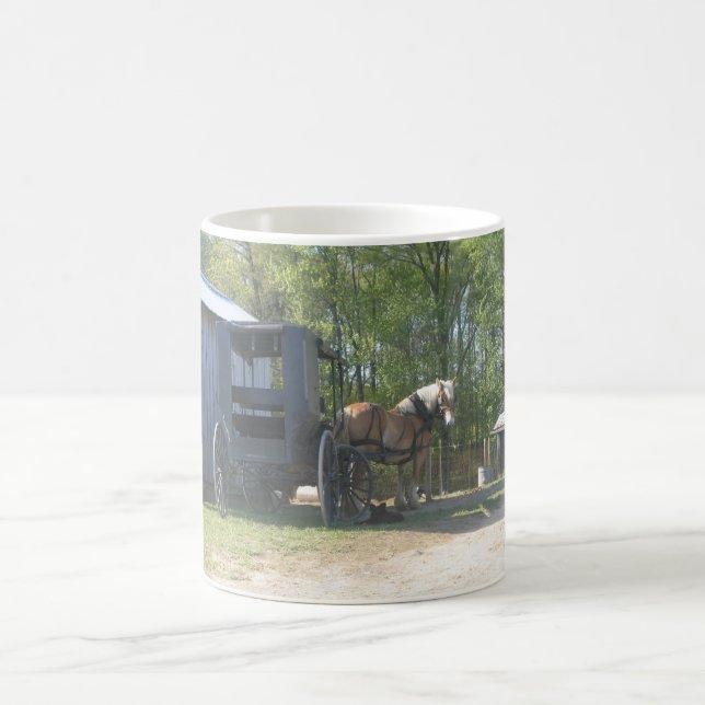 Caneca De Café Cavalo de Amish (Centro)