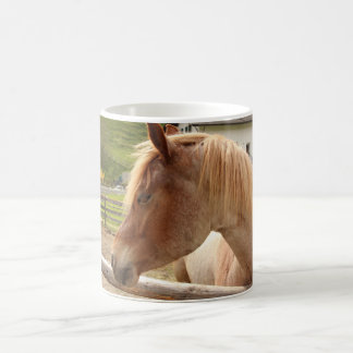 Caneca De Café Cavalo de crina dourada - chávena fotográfica