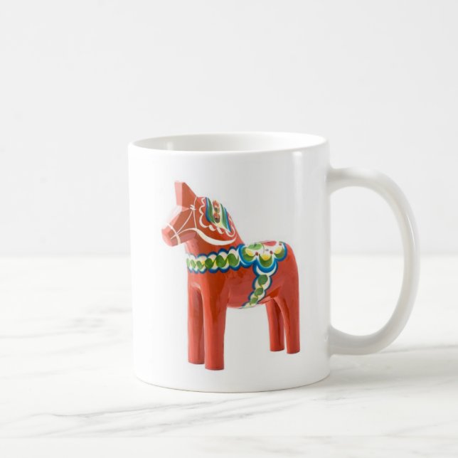 Caneca De Café Cavalo de Dala, feito na suecia (Direita)