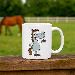 Caneca De Café Cavalo de desenho animado