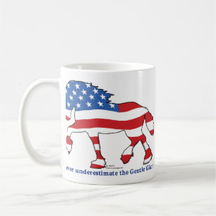 Caneca De Café Cavalo de esboço patriótico