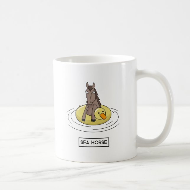 Caneca De Café Cavalo de mar (Direita)