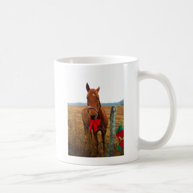 Caneca De Café Cavalo de Natal (Direita)