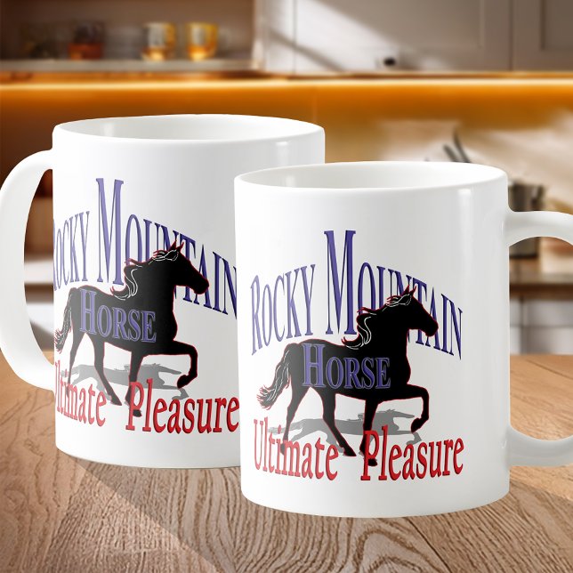 Caneca De Café Cavalo de Prazer da Montanha Rocky (Rocky Mountain Ultimate Pleasure Horse Coffee Mug)