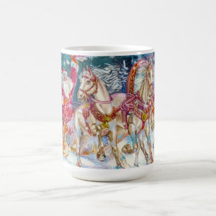 Caneca De Café Cavalo de Trenó do Papai Noel Neve Natal Festa Not