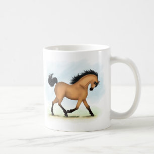 Caneca De Café Cavalo de Trote Cavalo Equestre