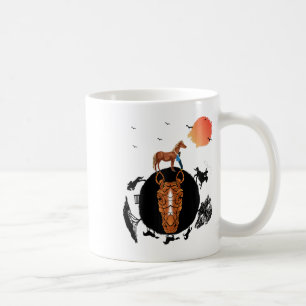 Caneca De Café Cavalo-dorso - Sobrecarga Planeta Cabeça de Cavalo