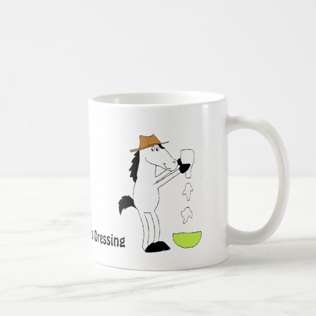 Caneca De Café Cavalo dos desenhos animados com molho do rancho (Direita)