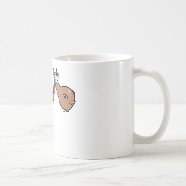 Caneca De Café Cavalo engraçado (Direita)