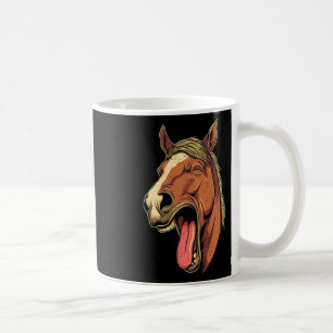 Caneca De Café Cavalo legal Mostrando Cavalos De Língua Que Andam