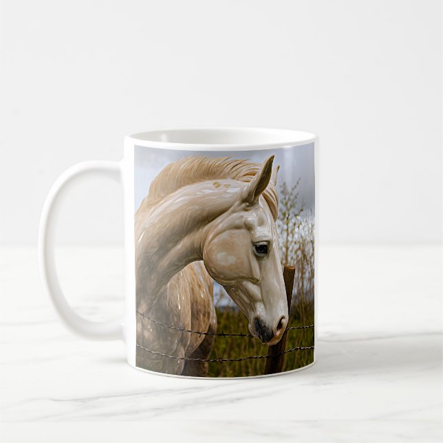 Caneca De Café Cavalo Majestoso (Esquerda)