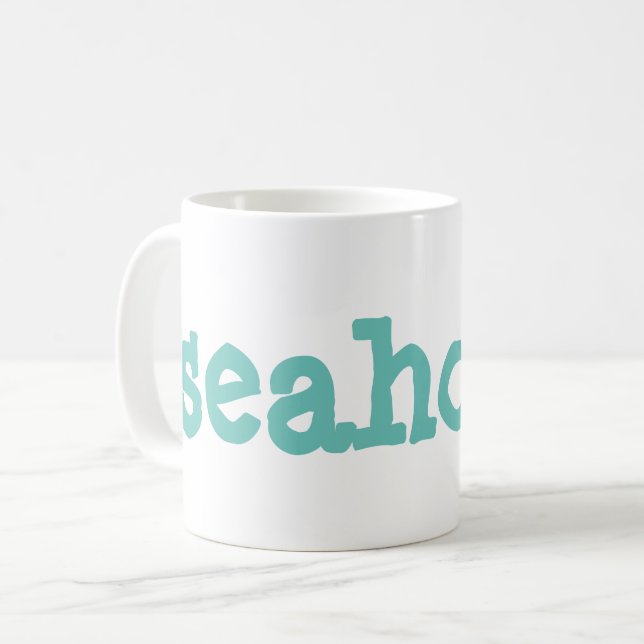 Caneca De Café cavalo marinho (Frente Esquerda)