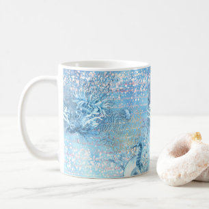Caneca De Café Cavalo-marinho de sonhos oceânicos místicos água-v