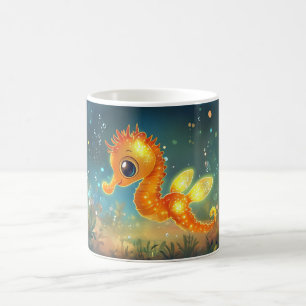 Caneca De Café Cavalo-marinho, pequeno peixe marinho, família Syn