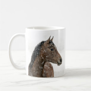 Caneca De Café Cavalo no inverno