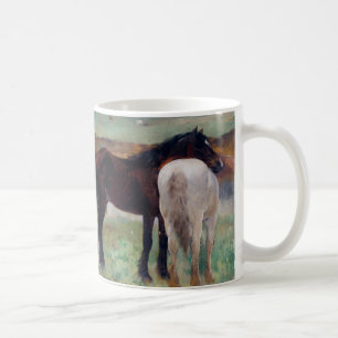 Caneca De Café Cavalo num Prado, Edgar Degas