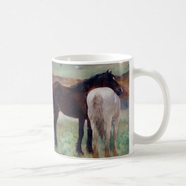 Caneca De Café Cavalo num Prado, Edgar Degas (Direita)