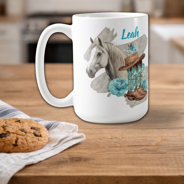 Caneca De Café Cavalo Ocidental (Criador carregado)