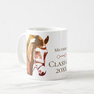 Caneca De Café Cavalo Personalizado, Formatação Castanho De Snaff