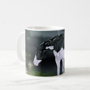 Caneca De Café Cavalo Pintado Frame Overo Preto e Branco