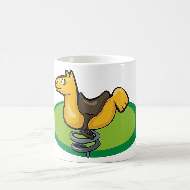 Caneca De Café Cavalo-Primavera (Criador carregado)