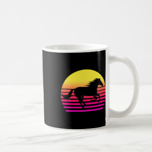 Caneca De Café Cavalo Retro 80s Cavalo Presente Cavalo Cavalo Anc