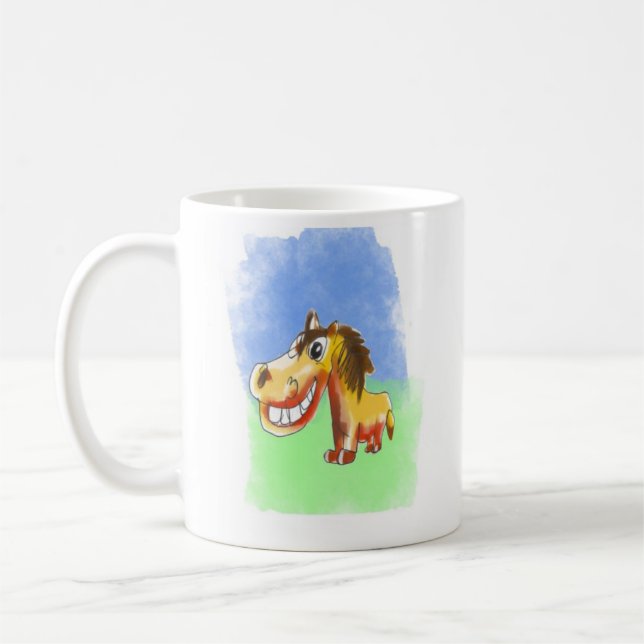 Caneca De Café Cavalo Rindo (Esquerda)