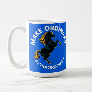Caneca De Café Cavalo Simbolizando Motivação