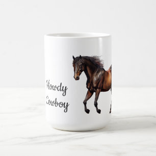 Caneca De Café Cavalo Sudoeste Marrom
