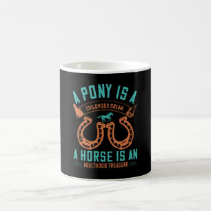 Caneca De Café Cavalo - Um Pôneo É Um Sonho De Infância