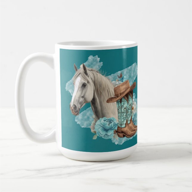 Caneca De Café Cavalo Western (Esquerda)