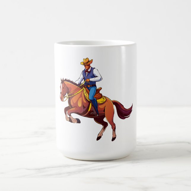 Caneca De Café Cavalo xingando com o homem (Centro)