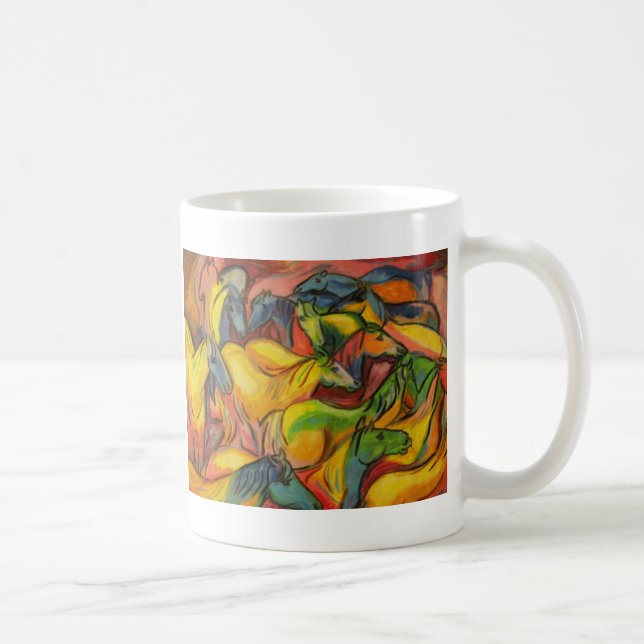 Caneca De Café Cavalos (Direita)