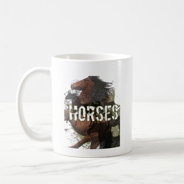 Caneca De Café cavalos (Esquerda)