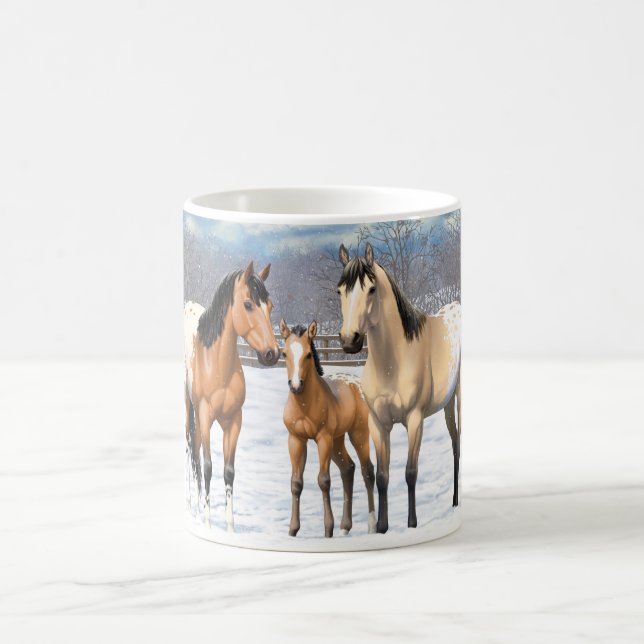 Caneca De Café Cavalos Appaloosa De Pele Escareca (Centro)