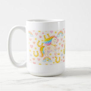 Caneca de Café Cavalos com Crina Arco-Íris — Coope