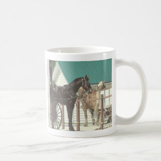Caneca De Café Cavalos de Kalona Amish