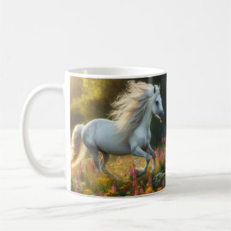 Caneca De Café Cavalos de Mustang Selvagens Equestres Oeste