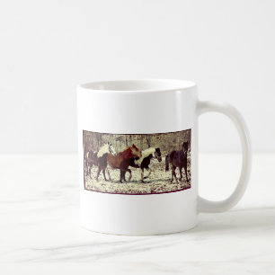Caneca De Café Cavalos do inverno