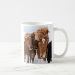 Caneca De Café Cavalos islandeses se aninham, Islândia
