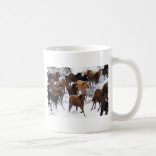 Caneca De Café Cavalos Selvagens