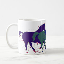 Caneca De Café Cavalos selvagens fazendas correndo