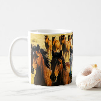 Caneca De Café Cavalos Selvagens Libertados