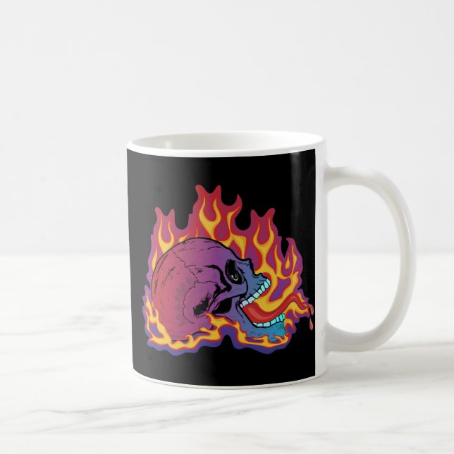 Caneca De Café Caveira Apagadora Colorida (Direita)
